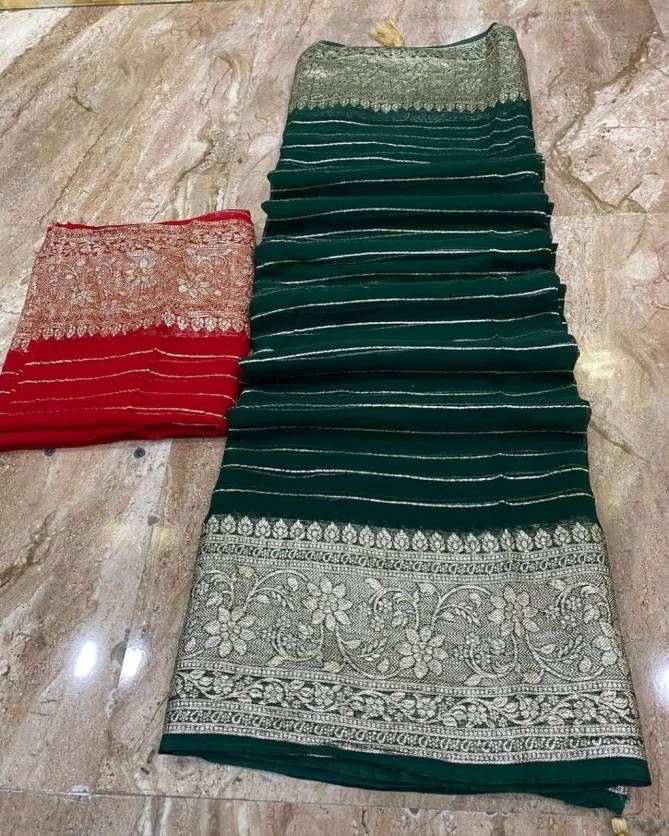 SV Pure Viscose Georgette Party Wear Sarees Wholesale Market In Surat
